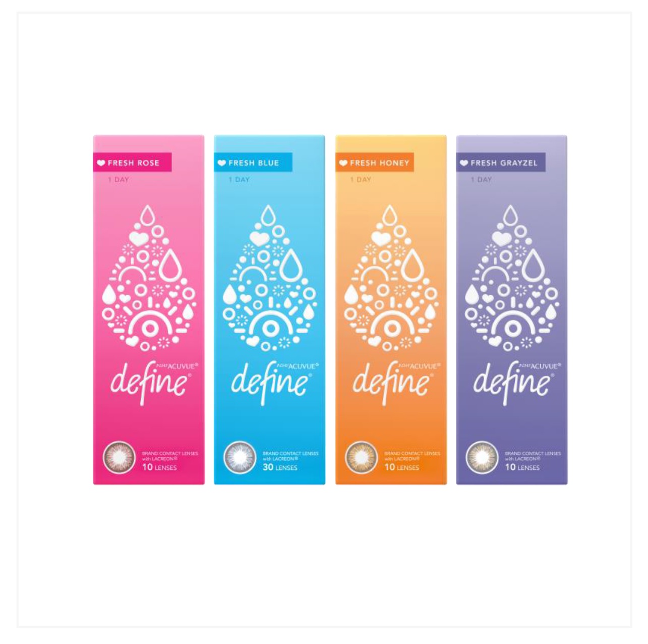 ワンデーアキュビューディファイン〈フレッシュシリーズ〉10枚入り